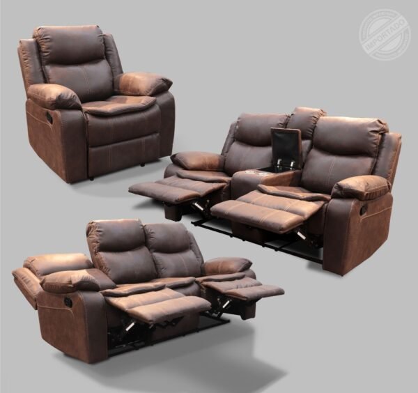 Sala Torino (3-2-1) Reclinable Cuero - Imagen 2