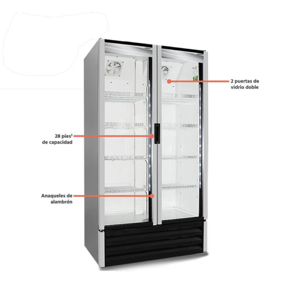 Cámara Refrigerante 28 Pies Fogel VE-28-PD-D 2 Puertas - Imagen 2