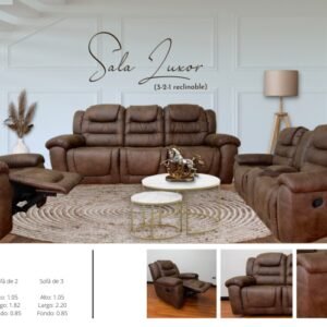 SALA LUXOR ( 3-2-1 TODA  RECLINABLE) PRIMIUM