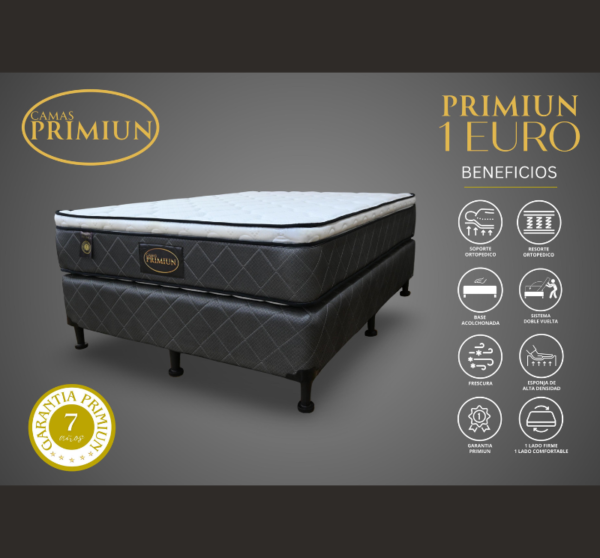 Set Un Euro King con Patas Cromadas Primium