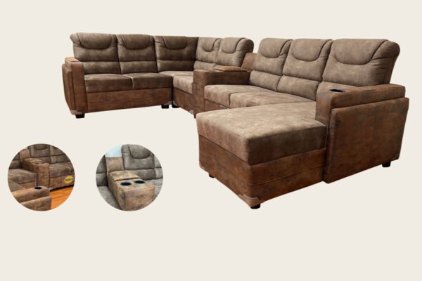 SALA MANCHESTER MODULAR CON CONSOLA PRIMIUM - Imagen 2